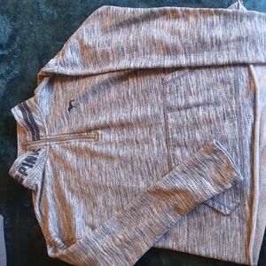 PINK Gray Quarter-Zip Pullover